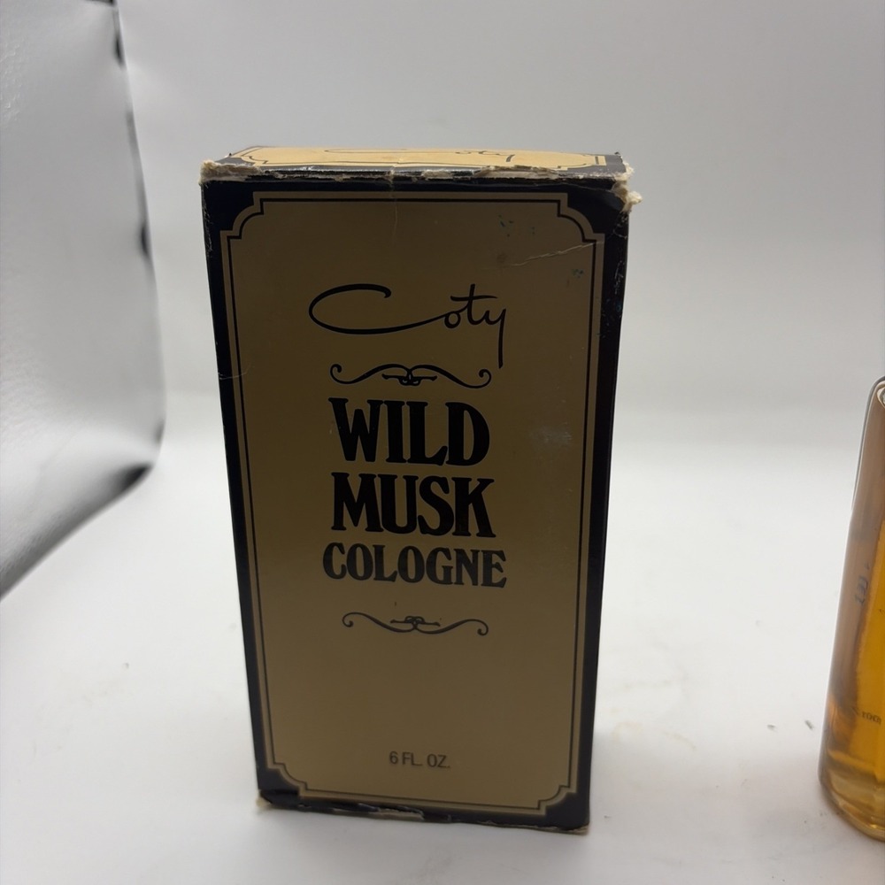 Vintage Coty Wild Musk Cologne 6 Oz With Box - Picture 4 of 8